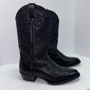 ARIAT Heritage Black Leather Western‎ Cowboy Boots US 9EE Wide Equestrian